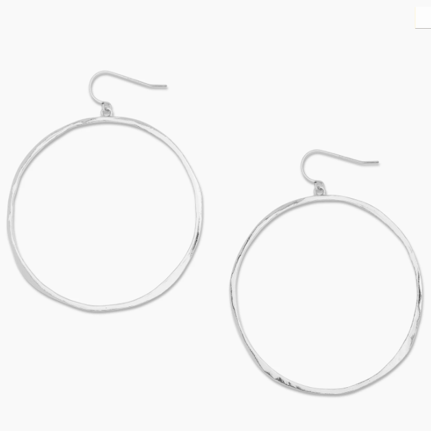 gorjana silver circle earrings