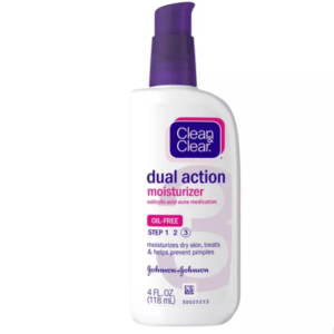 Clean and clear dual action moisturizer