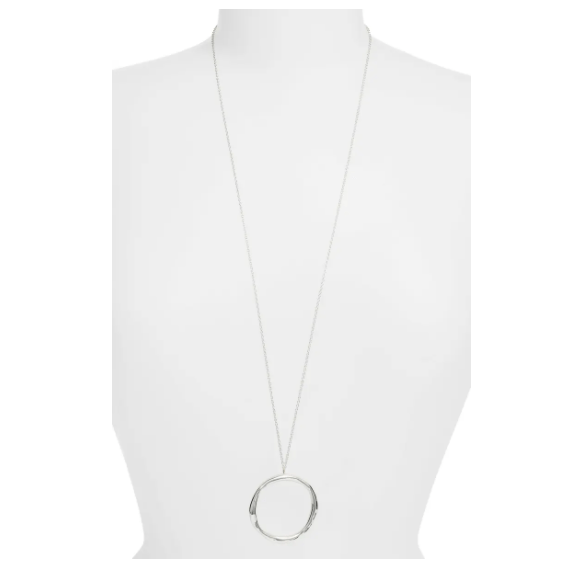 gorjana circle long necklace