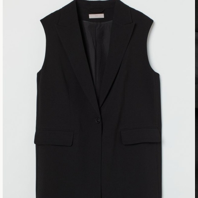 sleeveless jacket in black h&M