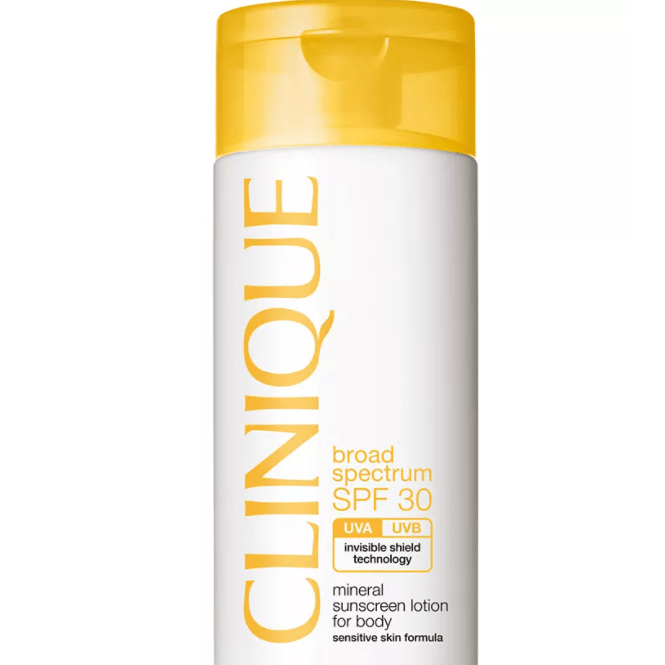 clinique broad spectrum spk 30 mineral sunscreen lotion for body