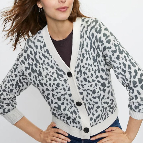 cropped leopard in black and white loft