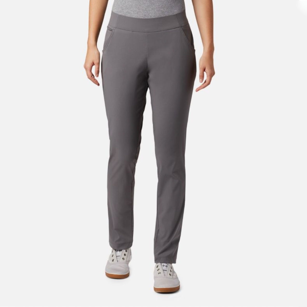 grey anytime casual pull on pants