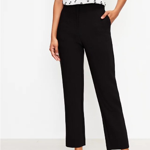 black basic slim pants