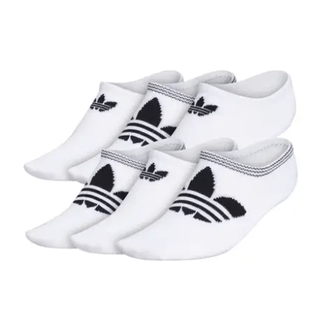 Adidas no show socks white